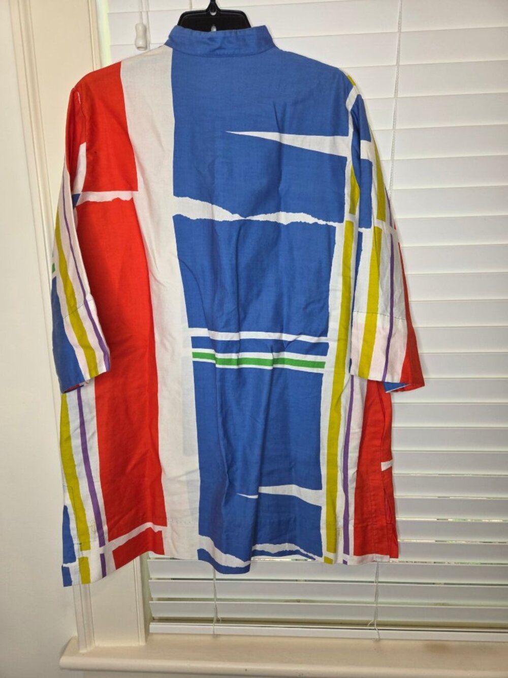 VTG Catherine Ogust Penthouse Gallery Abstract Block Tunic Dress Belt Geometric - Picture 6 of 9